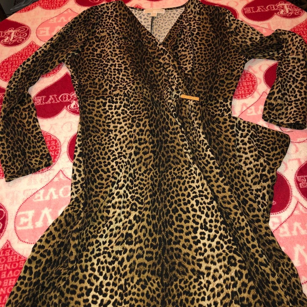 Slinky Michael Kors Leopard Print dress